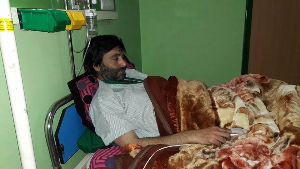 Malik still in police custody, admitted in hospital: JKLF